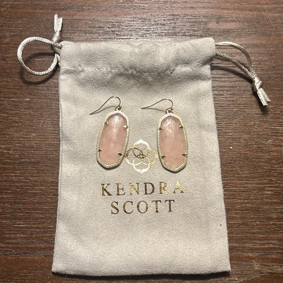 kendra scott rose quartz earrings - Picture 4 of 4